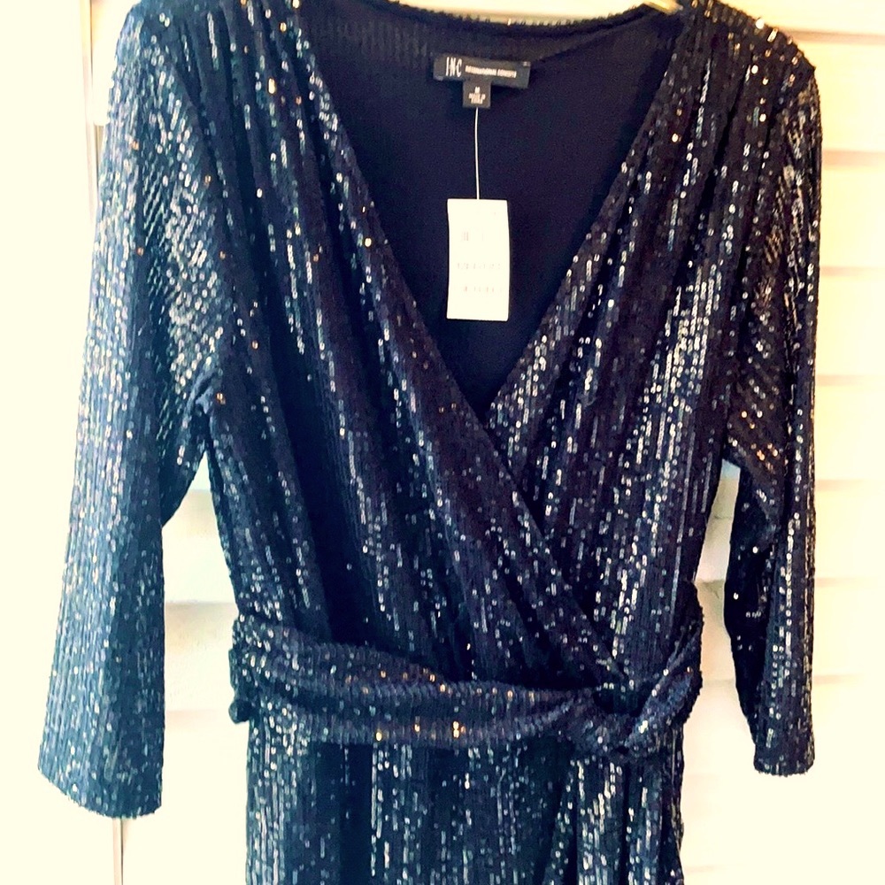 INC INTERNATIONAL CONCEPT Sequined Jumpsuit